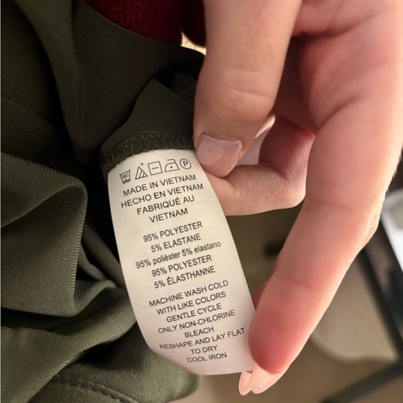 Michael Kors Olive Green Belted Zip Dress - Picture 7 of 7